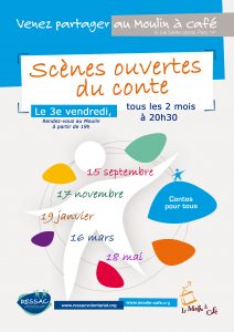 Affiche scène ouverte du conte